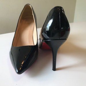 BLACK RED BOTTOM LOU BOUTINS SIZE 40